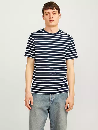 JACK & JONES | T-Shirt Slim Fit "JJEORGANIC" | dunkelblau